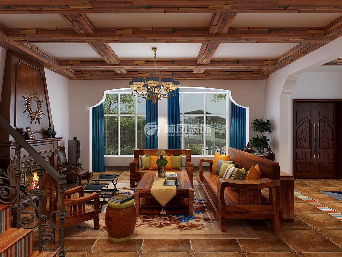 美式风格装修效果图 美式风格装修效果图