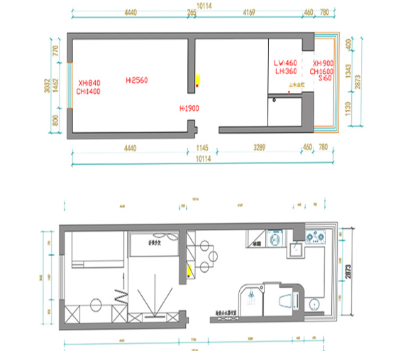 40平公寓怎么设计平面图