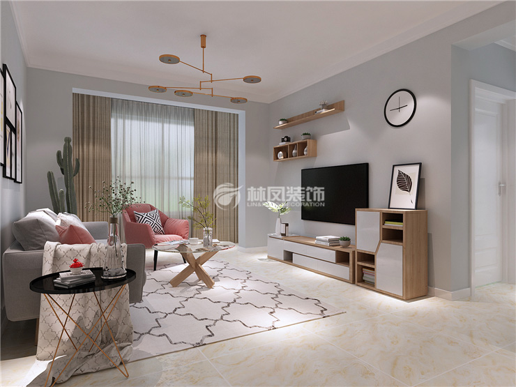 北欧风格全案整装效果图