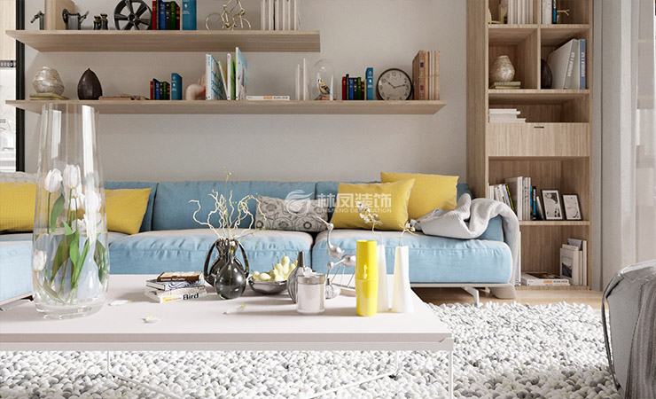 置物架墙面设计装修效果图