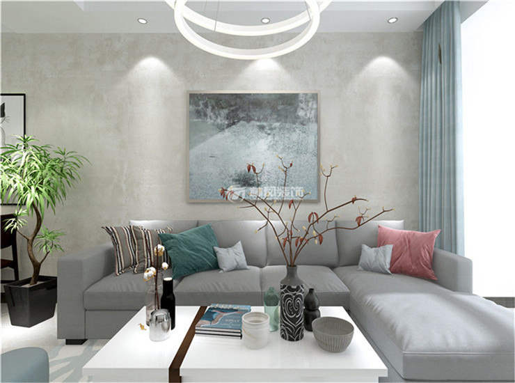 L形沙发摆放装修效果图