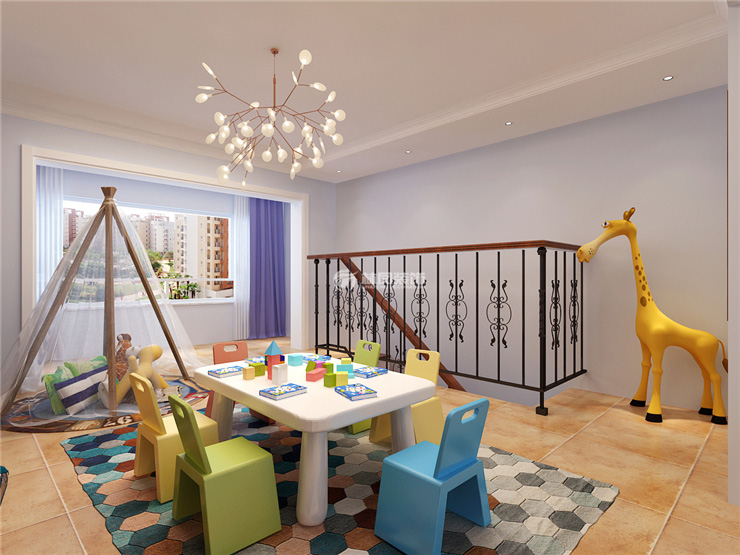 转角设计儿童休闲区案例