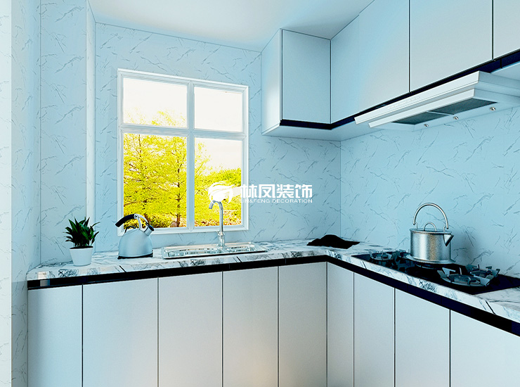厨房石英石台面装修效果图