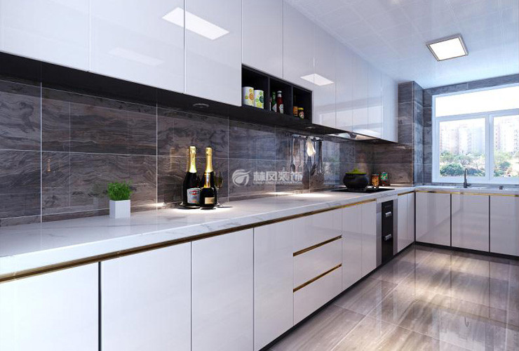 碧桂园银亿·大城印象120 ㎡户型厨房装修设计案例