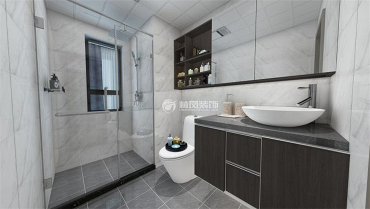 林凤装饰卫生间镜柜装修设计案例