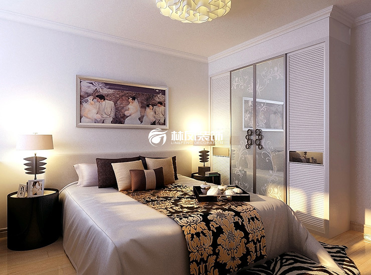 万科西华府135㎡卧室装修效果图