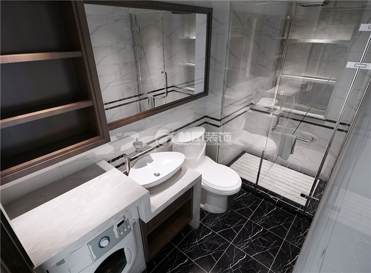 保利海德公园117㎡卫生间装修效果图