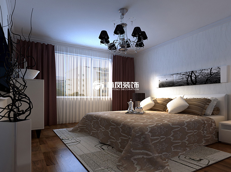 保利海德公园145㎡主卧装修效果图