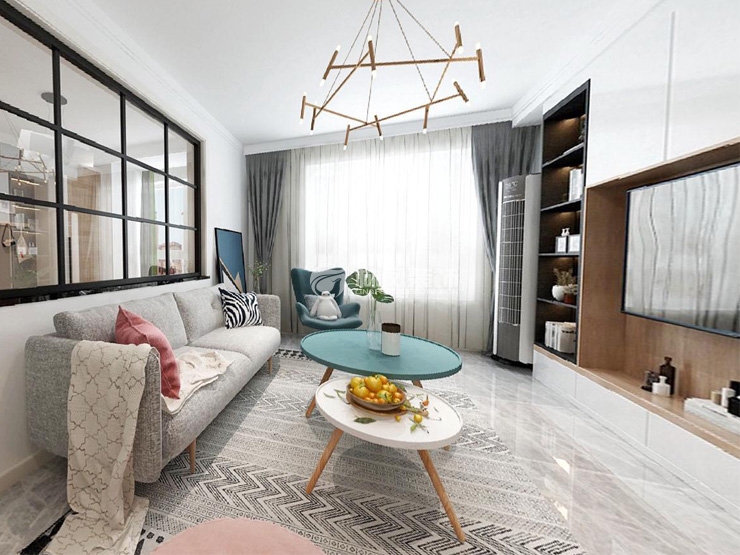 轻奢风格客厅装修效果图