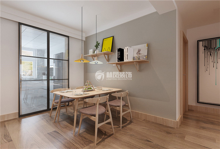 雅居乐花园146㎡餐厅设计装修效果图