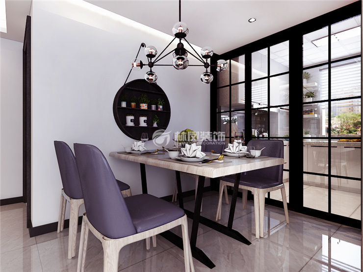 万科翡翠四季145㎡餐厅装修效果图