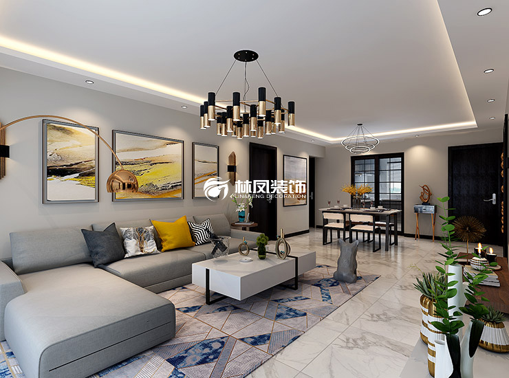 现代风格搭配装修效果图