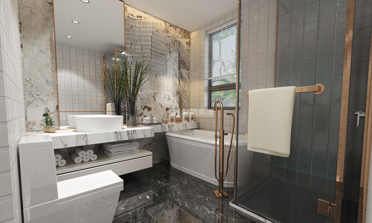 轻奢风格卫生间装修效果图