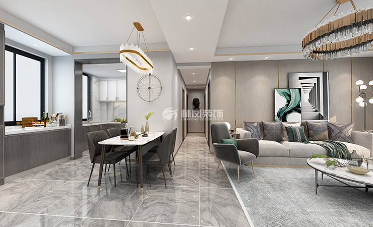 轻奢风格餐厅填缝装修效果图