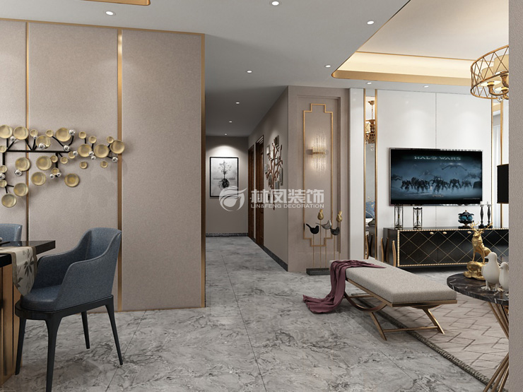 港式风格过廊端景设计装修效果图