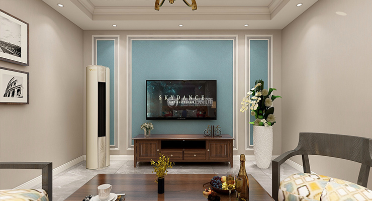 美式风格客厅隔音设计装修效果图