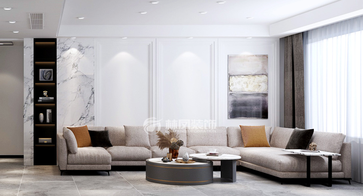 现代风格客厅吊顶设计装修效果图