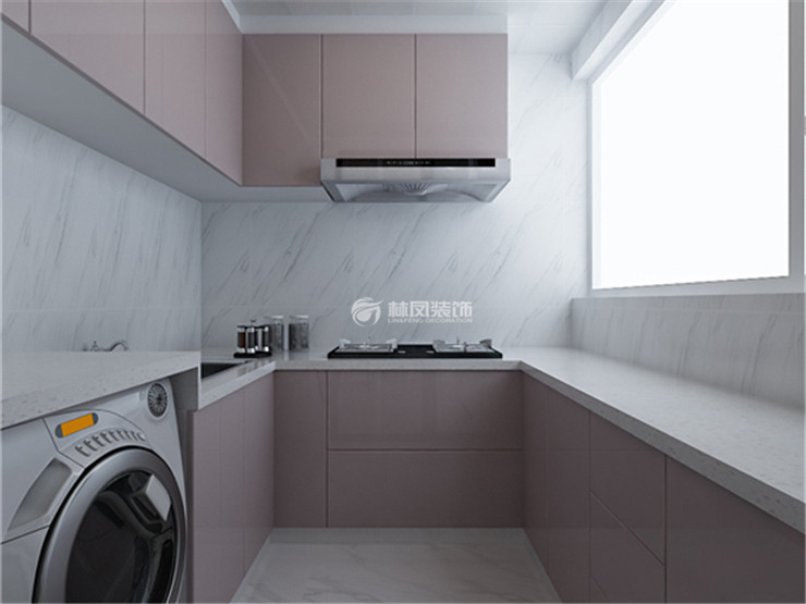 厨房洗衣机摆放设计装修效果图