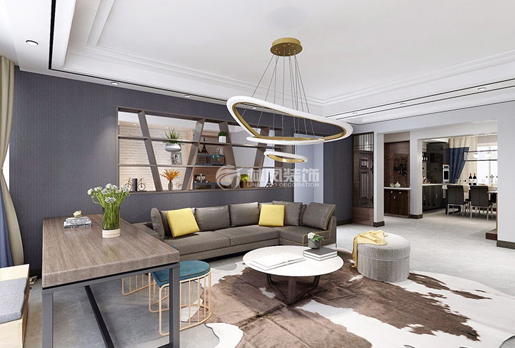 现代风格沙发背景墙室内窗设计装修效果图