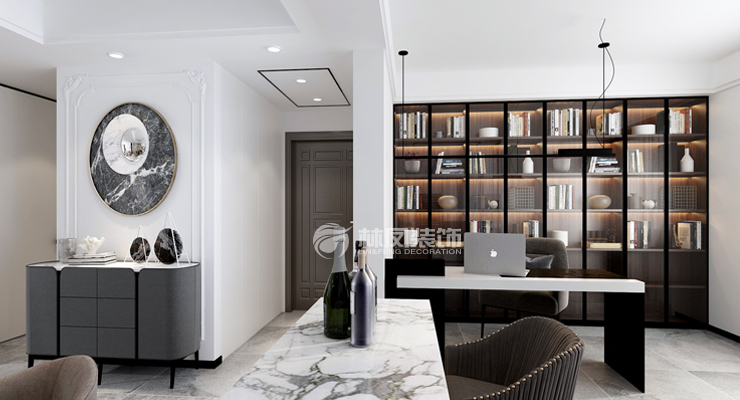 轻奢风格书房设计装修效果图