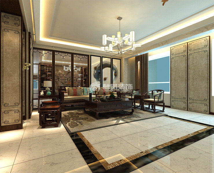 新中式风格别墅装修效果图