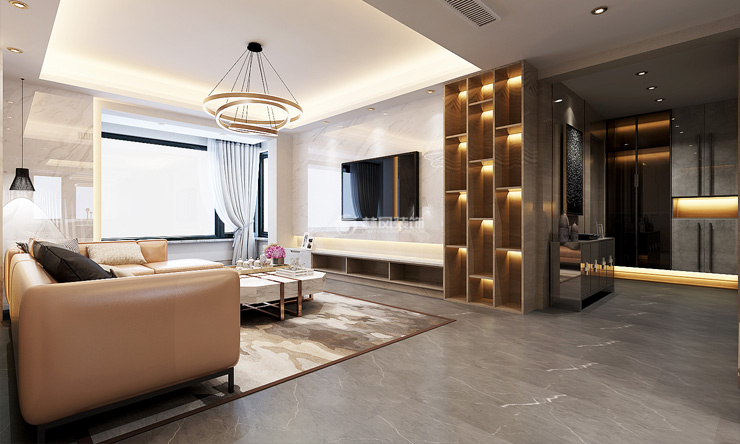 港式轻奢风格装修效果图