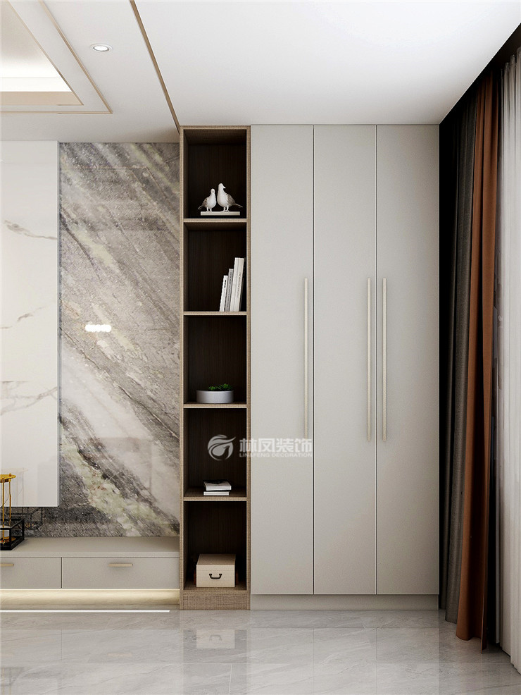 现代风格阳台收纳柜设计装修效果图