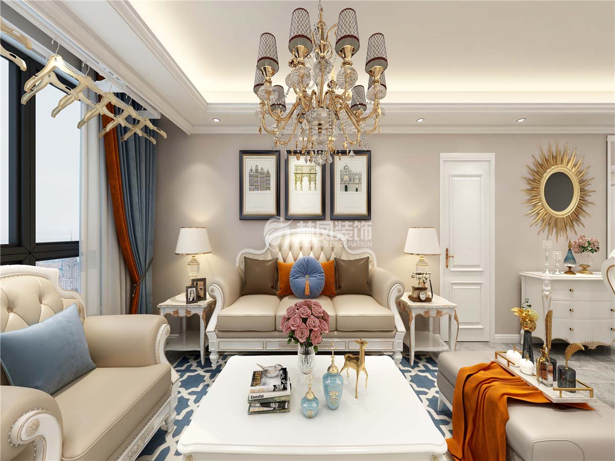 欧式风格客厅地毯选择装修效果图