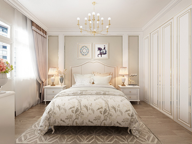 轻奢风格卧室装修效果图