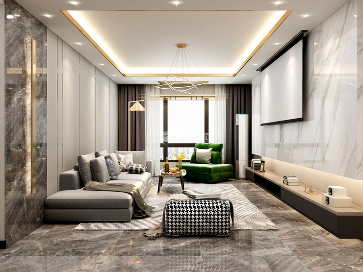 港式轻奢风格装修效果图