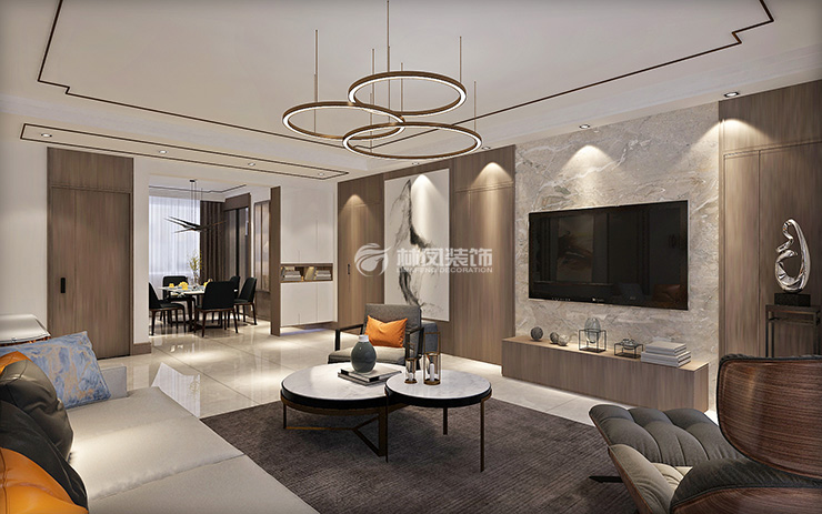 轻奢风格地毯装饰装修效果图