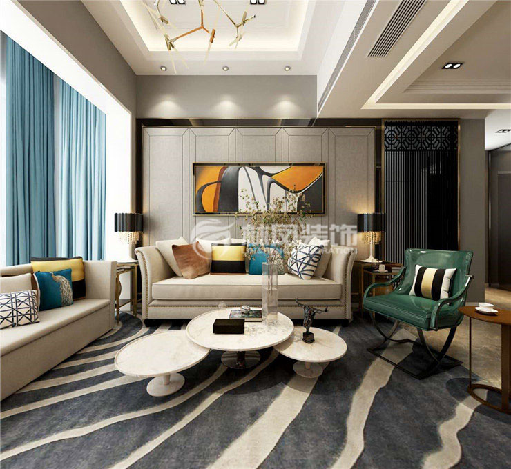 现代情深风格别墅装修效果图