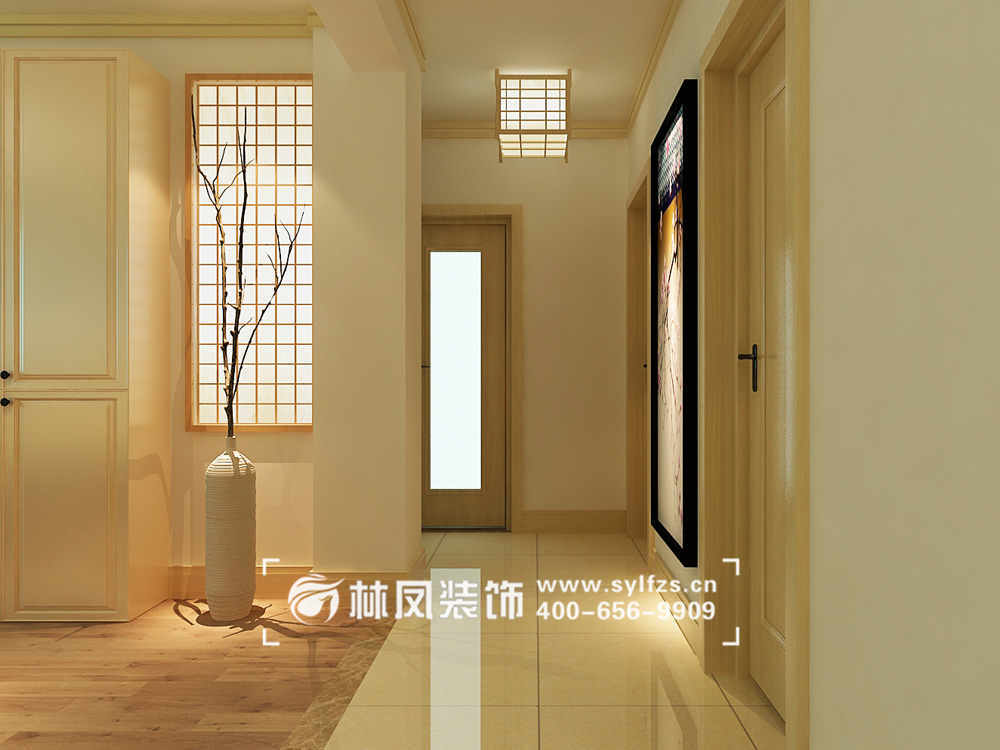 日式风格玄关设计装修效果图