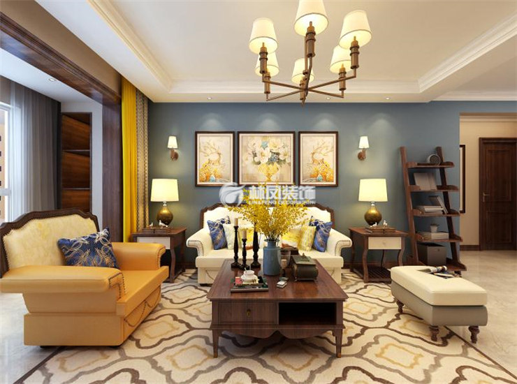 美式风格客厅装修 美式风格客厅装修