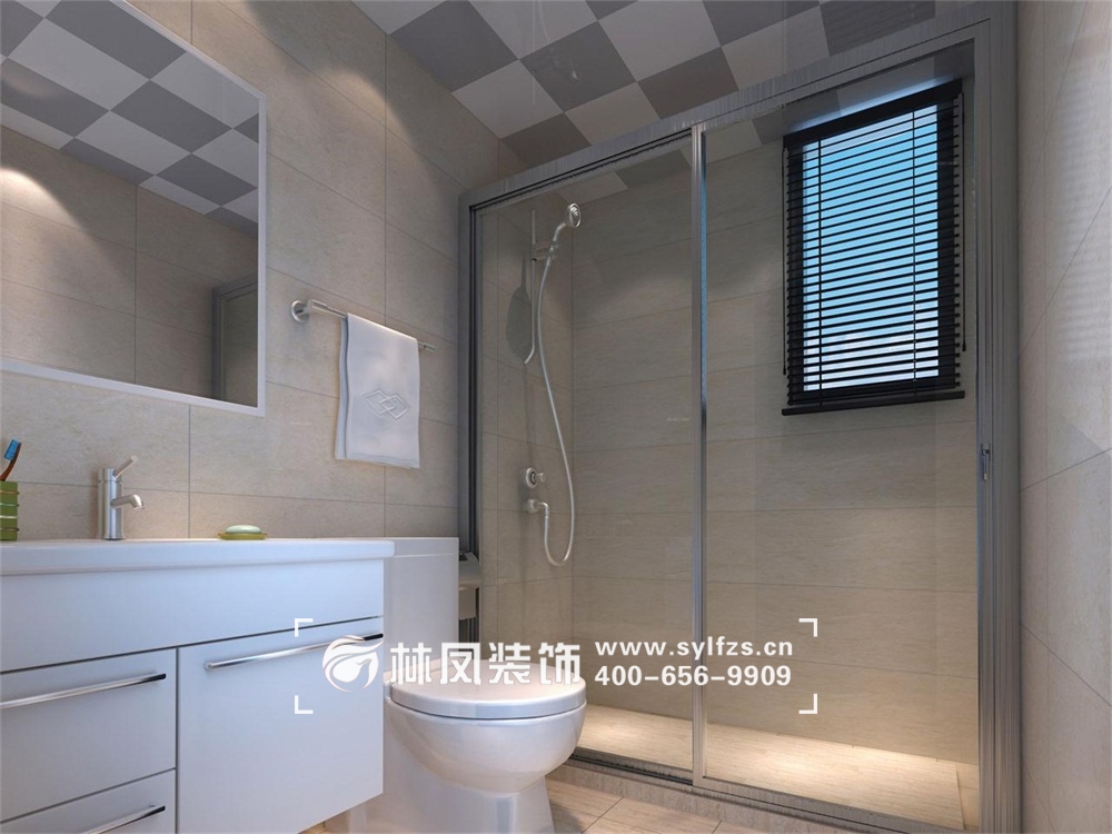 杨达-华润橡树湾 135㎡-现代风格-卫生间.jpg