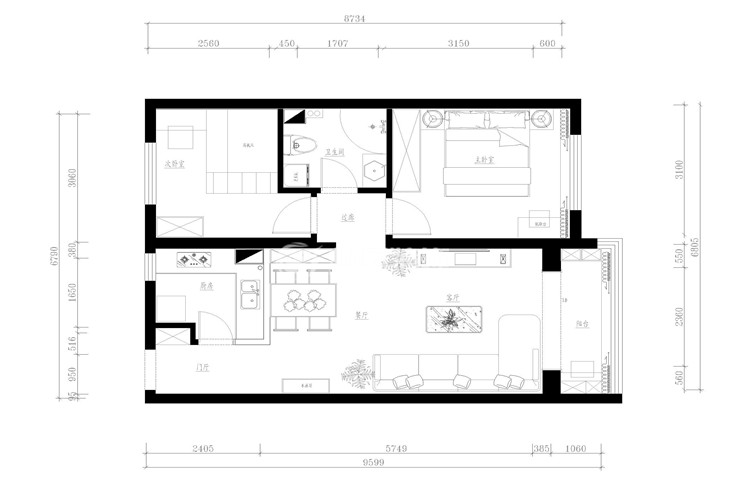 碧桂园繁华里-83㎡-北欧风格- 平面布置图.jpg