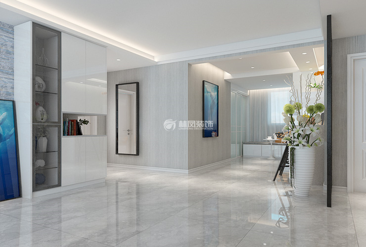 第一城-105平-现代风格-门厅过廊.jpg