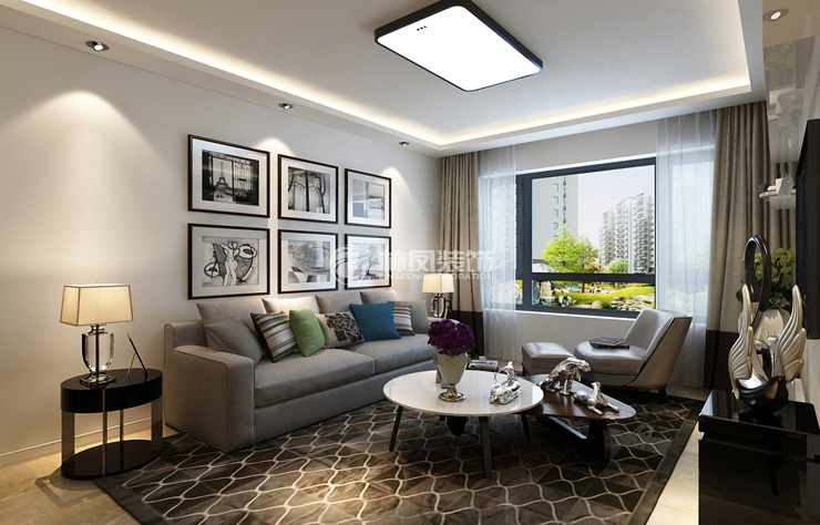 鑫丰雍景豪庭-88平-现代风格-客厅1.jpg