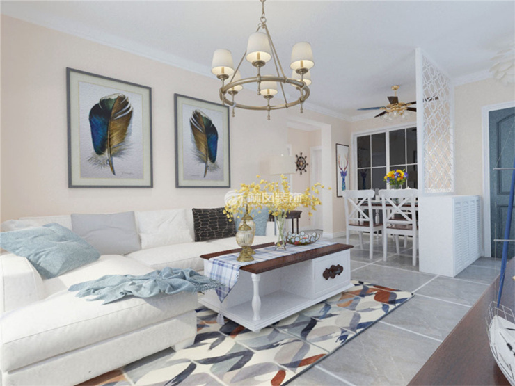 翰林世家-94平-简美风格-客厅 (4).jpg