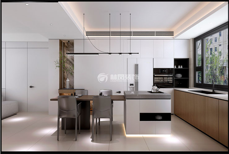 万科·府前壹号-130平-现代奶油-餐岛台西厨房.jpg