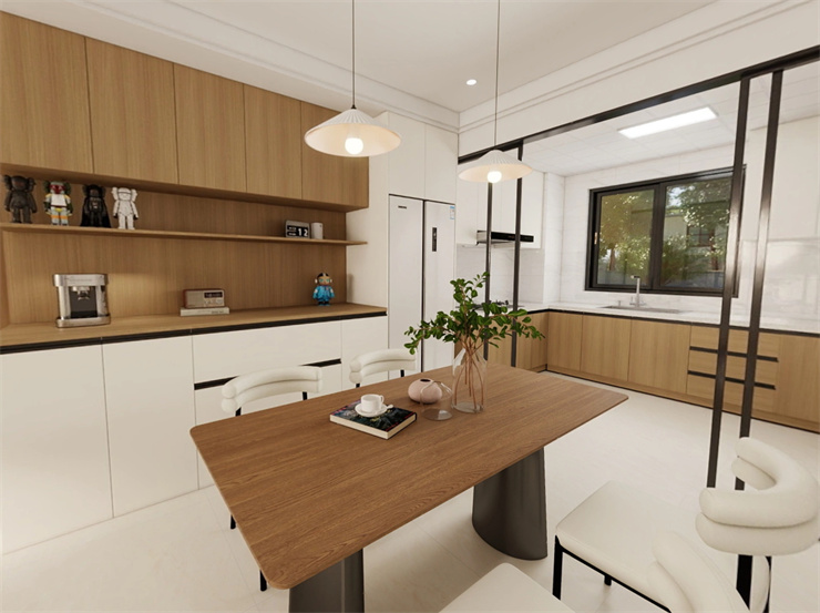 保利天汇-140平-原木风格-餐厅.jpg